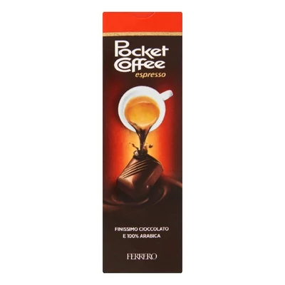 Csokoládé POCKET COFFEE 5 darabos 65,5 g