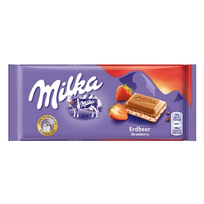 Csokoládé táblás MILKA Epres-Joghurtos 100 g