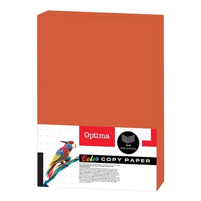 Fénymásolópapír színes OPTIMA A/4 80 g téglavörös 500 ív/csomag