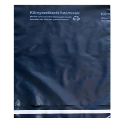 Futártasak biztonsági ragasztócsíkkal környezetbarát 45x52,5cm 50 mikron 100 darabos