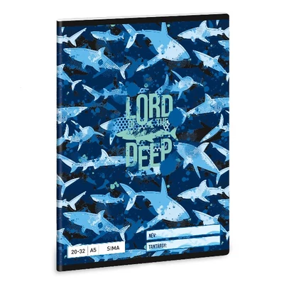 Füzet sima ARS UNA A/5 32 lapos 20-32 Lord Of The Deep