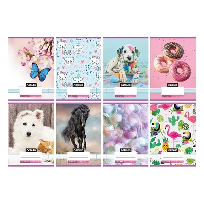 Füzet vonalas NEBULO A/5 32 lapos 16-32 2. osztályos Cuki 16 darabos