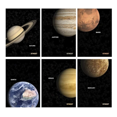 Füzet kockás STREET A/4 54 lapos Planets
