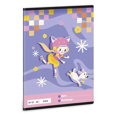 Füzet sima ARS UNA A/5 32 lapos 20-32 Keep Rolling