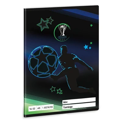 Füzet vonalas ARS UNA A/5 32 lapos 14-32 1. osztályos Champs