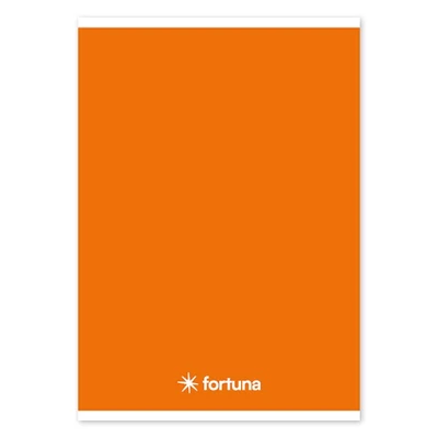 Füzet vonalas FORTUNA Monocolor A/5 32 lapos 21-32 narancssárga