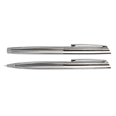 Golyóstoll készlet WELLINGTON Liberty golyóstoll + rollertoll ezüst díszdobozban