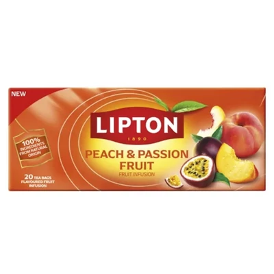 Gyümölcstea LIPTON Őszibarack-maracuja 20 filter/doboz