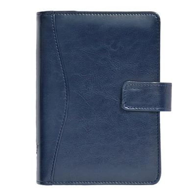 Gyűrűs kalendárium SATURNUS M231 sárga lapos kék műbőr 2026.