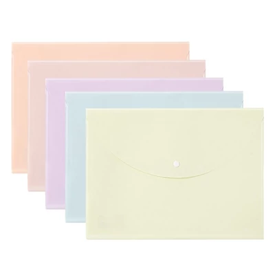 Irattasak DELI Colorful A/4 PP patentos vegyes pasztell színekben