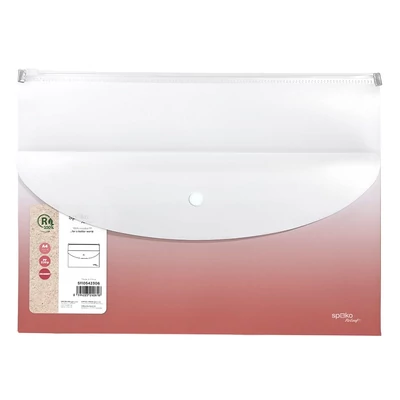 Irattasak SPOKO ReLeaf Gradient PP A/4 cipzáras és A/5 patentos rózsaszín