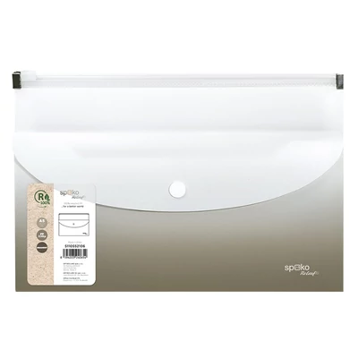 Irattasak SPOKO ReLeaf Gradient PP A/5 cipzáras és DL patentos szürke