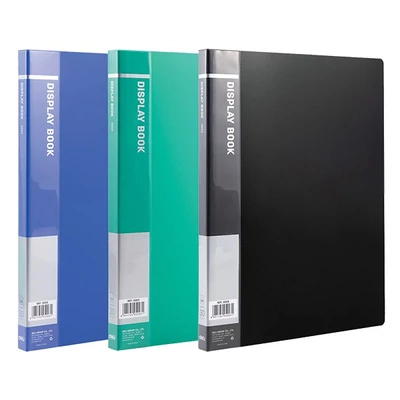 Iratvédő mappa DELI A/4 30 zsebes PP vegyes színekben