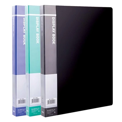 Iratvédő mappa DELI A/4 40 zsebes PP vegyes színekben