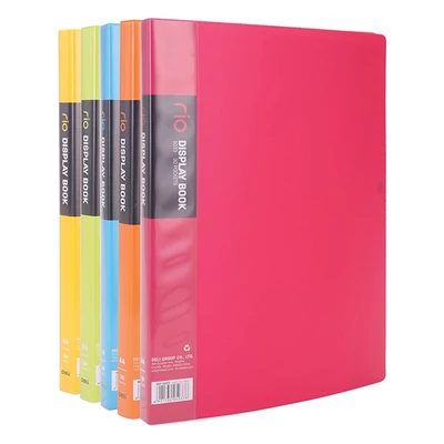 Iratvédő mappa DELI Rio A/4 30 zsebes PP vegyes színekben