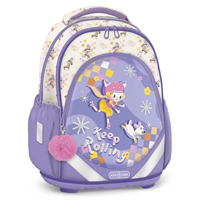 Iskolatáska ARS UNA anatómiai Keep Rolling