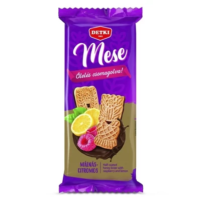 Keksz DETKI mese málnás-citromos étcsokoládés 180 g