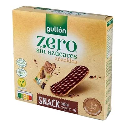 Keksz GULLON Snack Zero étcsokoládés 150 g