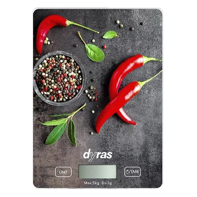 Konyhai mérleg DYRAS mintás