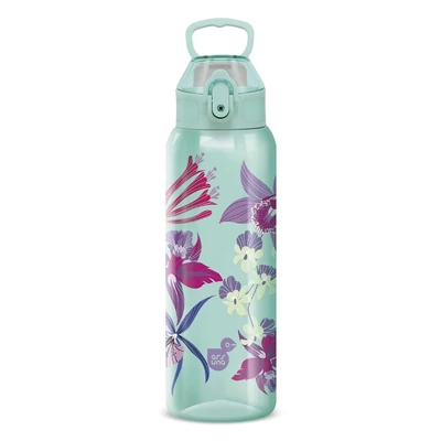 Kulacs ARS UNA 3D műanyag BPA-mentes 700 ml Beach Flower-Green