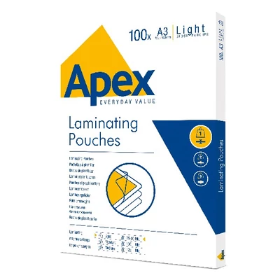 Lamináló fólia A/3 80 mikron fényes 100 darabos