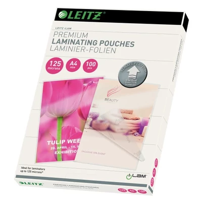 Lamináló fólia LEITZ A/4 125 mikron 100 íves fényes