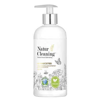 Mosogatószer NATURCLEANING pumpás koncentrátum almaecetes zöldalma illattal 500 ml