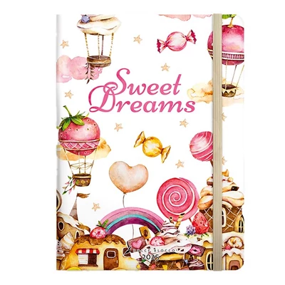 Notesz ponthálós DOLCE BLOCCO Secret Journal A/5 176 oldalas Sweet Dreams keménytáblás gumis