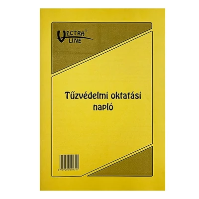 Nyomtatvány tűzvédelmi oktatási napló VECTRALINE A/4