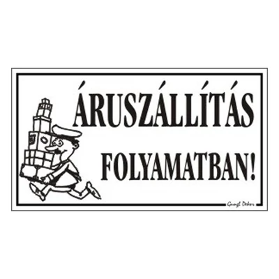 Piktogram Áruszállítás folyamatban fehér