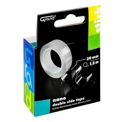 Ragasztószalag kétoldalas GRAND 30mm x 1,5m NANO
