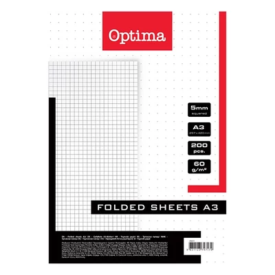Rovatolt ív OPTIMA A/3 kockás 60 g 200 ív/csomag