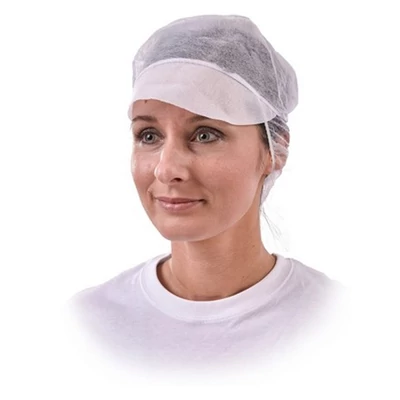 Sisakkosár COVERGUARD kontytartós fehér 100 darabos