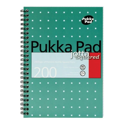 Spirálfüzet vonalas PUKKA PAD A/4 100 lapos Metallic világoskék
