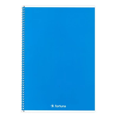 Spirálfüzet vonalas FORTUNA Monocolor A/5 70 lapos sötétkék