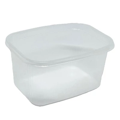 Svédtál elviteles doboz PP 750 ml natúr 50 darabos  10762