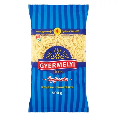 Száraztészta copfocska GYERMELYI 4 tojásos 500 g