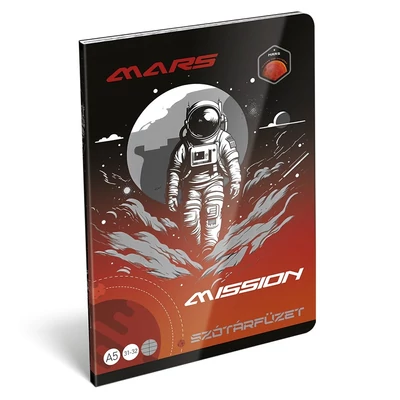 Szótárfüzet LIZZYSULI A/5 32 lapos 31-32 Mars Mission