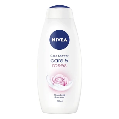 Tusfürdő NIVEA care & roses 250 ml