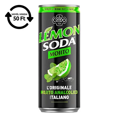 Üdítőital szénsavas LEMON SODA Mojito 0,33 L DRS