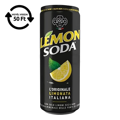 Üdítőital szénsavas LEMON SODA citrom 0,33 L DRS