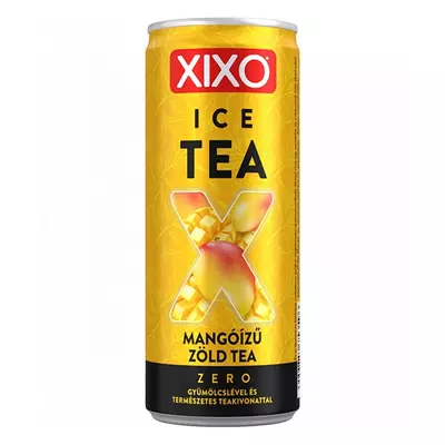 Üdítőital szénsavmentes XIXO Zöld tea Mangó Zero 0,25L