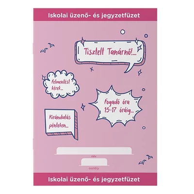 Üzenő- és jegyzetfüzet ICO Student A/5 32 lapos iskolai