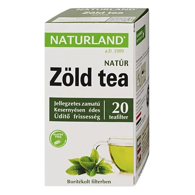 Zöld tea NATURLAND 20 filter/doboz