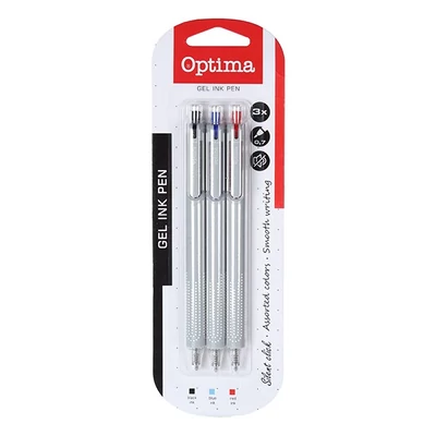 Zseléstoll OPTIMA Stella 0,7mm vegyes színek 3 darabos