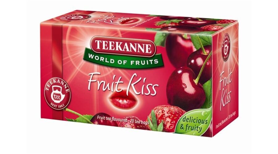 Gyümölcstea TEEKANNE Fruit Kiss eper-meggy - 604,27 Ft-os..