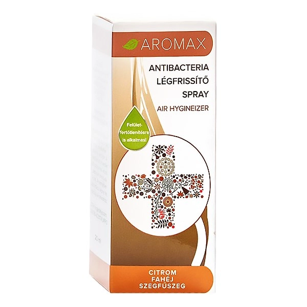 Légfrissítő spray AROMAX Antibacteria Citrom-Fahéj-Szegfűszeg 20ml
