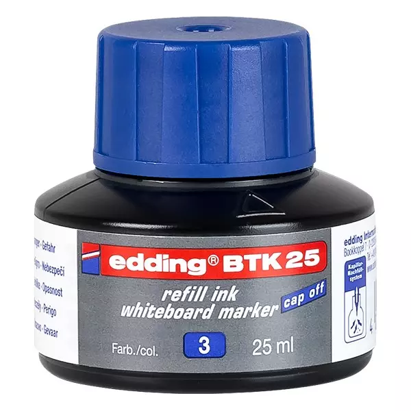 Tinta EDDING BTK25 táblamarkerhez 25 ml kék