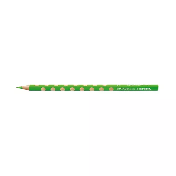 Színes ceruza LYRA Groove Slim háromszögletű vékony világoszöld