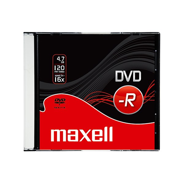 Írható DVD-R MAXELL 4,7GB slim tok
